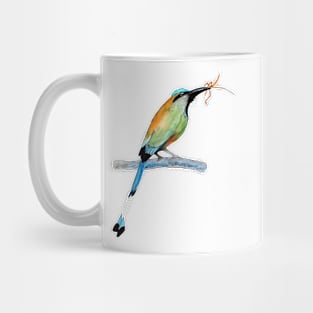 Blue Crowned Motmot Painting Mug